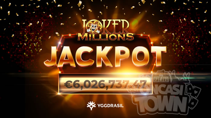 Yggdrasilのプログレッシブジャックポットスロット「Joker Millions」で€6,026,737を獲得