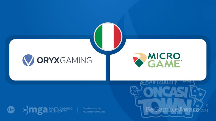 ORYXGamingは、Microgameとコンテンツを配信することに合意