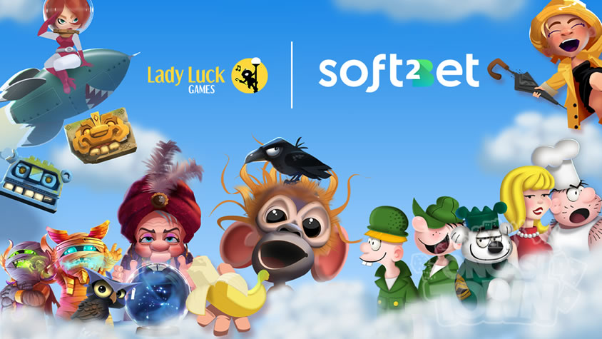 Lady Luck GamesはSoft2Betとの提携を発表