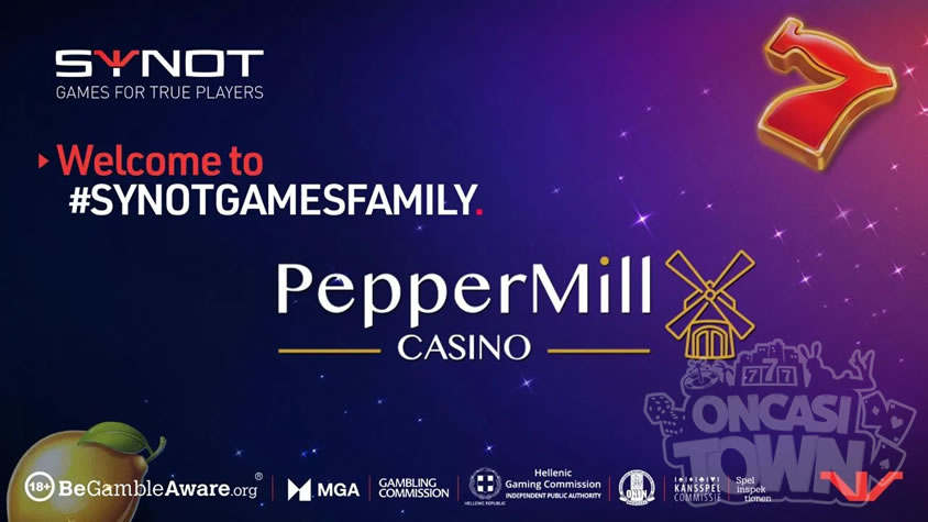 SynotがベルギーのPepperMill Casinoに強力なコンテンツを導入