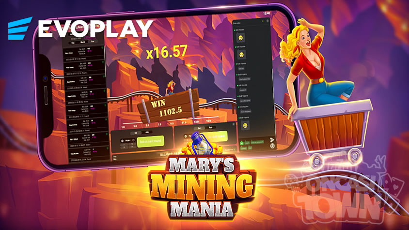 Evoplayの最新作「Mary’s Mining Mania」で金を掘り当てよう