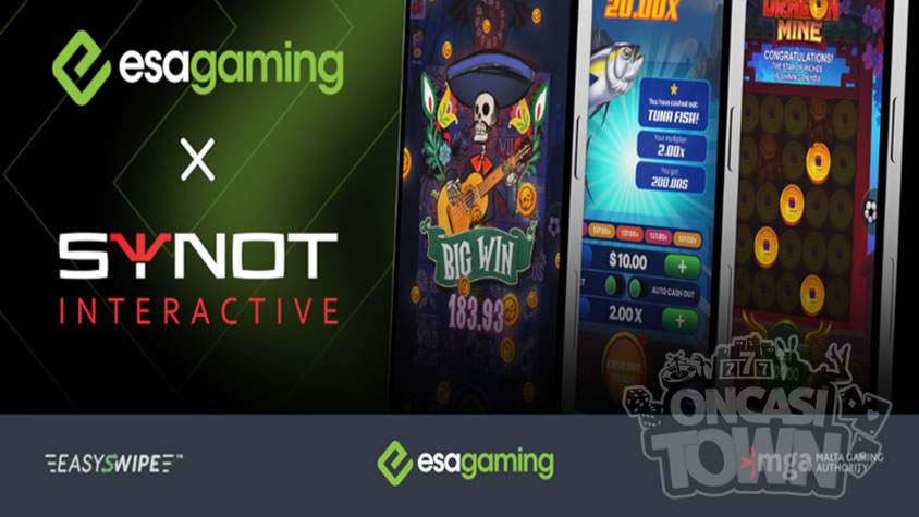 ESA GamingとSynot Interactiveはアグリゲーションパートナーシップを締結