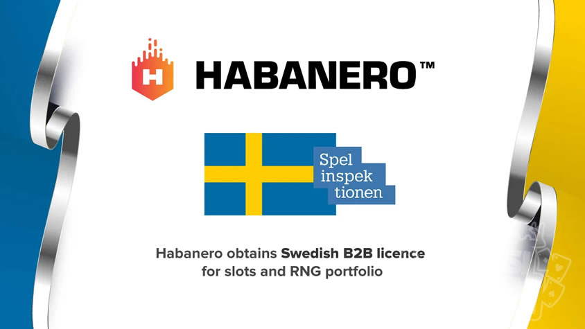 HabaneroがスロットとRNGポートフォリオのスウェーデンB2Bライセンスを取得