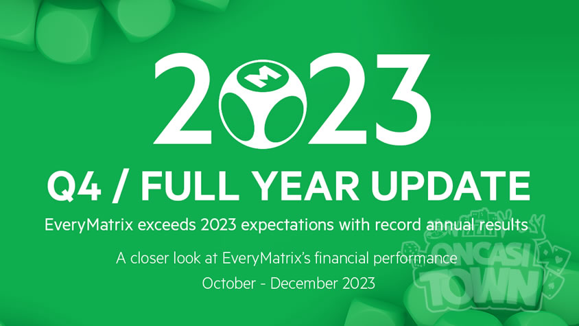 EveryMatrixは過去最高の年間業績で2023年の予想を上回る