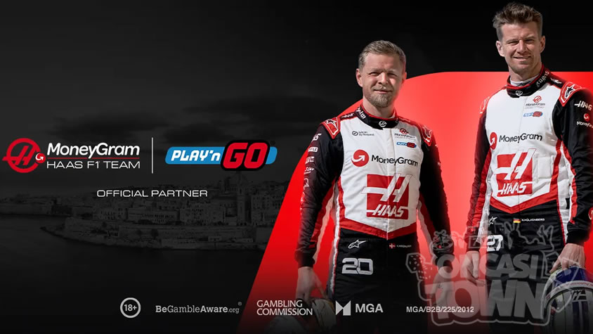 Play’n GOがネクストでの【MoneyGram Haas】 F1チームドライバー出演を発表
