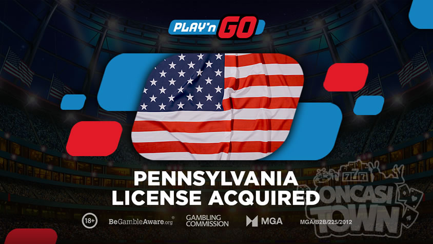Play’n GOがペンシルバニア州のライセンスを取得